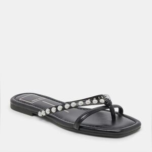 Dolce Vital Sandals With Pearl Studs